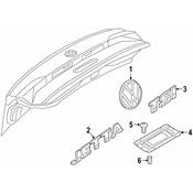 Volkswagen Deck Lid Emblem - Genuine VW 17A853675FJZQ
