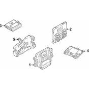 Volkswagen Transmission Control Module Bracket - Genuine VW 17A927163