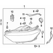 Volkswagen Headlight Assembly - Genuine VW 17A941036F