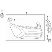 Volkswagen Tail Light Grommet - Genuine VW 17A945167A