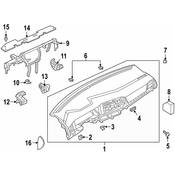 Volkswagen Instrument Panel Side Cover - Genuine VW 17B85821782V