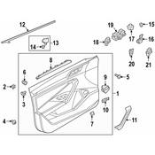 Volkswagen Door Window Switch Bezel - Genuine VW 17B867375A82V