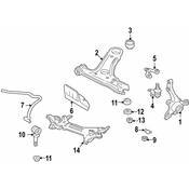 Volkswagen Suspension Stabilizer Bar Link Washer - Genuine VW 191411331
