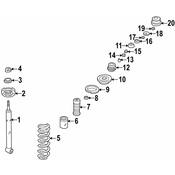 Volkswagen Shock Mount Washer - Genuine VW 191512340