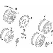 Volkswagen Wheel Cover - Genuine VW 1C0601147LGJW