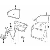 Volkswagen Window Channel - Genuine VW 1C0837431EB41