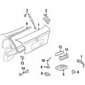 Audi VW Deck Lid Latch - Genuine Audi VW 1E0827505A