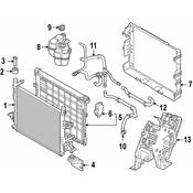 Audi VW Radiator Shutter Assembly - Genuine Audi VW 1EA122135E