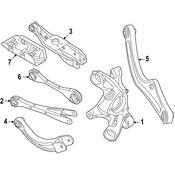 Audi VW Suspension Knuckle - Genuine Audi VW 1EA505433P