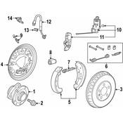Audi VW Drum Brake Shoe Hold Down Kit - Genuine Audi VW 1EA698545