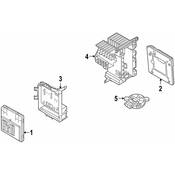 Audi VW Parking Aid System Control Module Bracket - Genuine Audi VW 1EB941453A