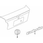 Volkswagen Deck Lid Emblem - Genuine VW 1EM853687A739