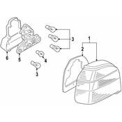 Volkswagen Tail Light Assembly - Genuine VW 1EM945112A