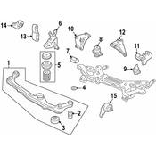 VW Engine Mount - Genuine VW 1H0199262B