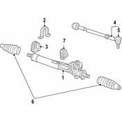 Volkswagen Rack and Pinion Assembly - Genuine VW 1HM422055F