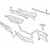 Volkswagen Cowl Grille Panel - Genuine VW 1HM803157