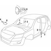 VW Air Bag Information Label - Genuine VW 1J0010404B