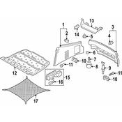 Audi VW Tie Down Hook - Genuine Audi VW 1J0864203B9MS