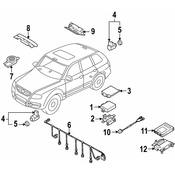 Volkswagen Parking Aid System Speaker - Genuine VW 1J0919279