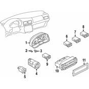 Volkswagen Defroster Switch - Genuine VW 1J0959621C01C