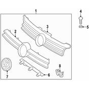 Audi VW Grille Molding - Genuine Audi VW 1J5853653CGRU