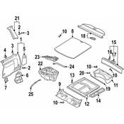 Volkswagen Body D-Pillar Trim Panel - Genuine VW 1J9867246C4R4