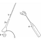 Volkswagen Radio Antenna Base - Genuine VW 1K0035501A