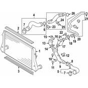 Audi VW Turbocharger Intercooler Pipe - Genuine VW Audi 1K0145832AE