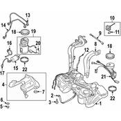 Audi VW Fuel Line - Genuine VW Audi 1K0201294J
