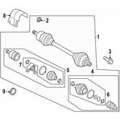 Audi VW CV Joint O-Ring - Genuine Audi VW 1K0407298