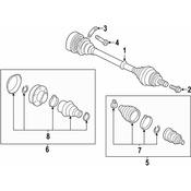 Audi VW CV Joint Kit - Genuine Audi VW 1K0498103AX