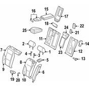 Audi Seat Armrest Bracket - Genuine Audi 1K08859614PK