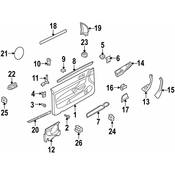 Volkswagen Interior Door Handle Trim - Genuine VW 1K3868133D3A8