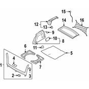 Volkswagen Cargo Cover Strap - Genuine VW 1K6863447A9B9