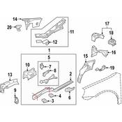 VW Frame Side Member Bracket - Genuine VW 1Q0805222