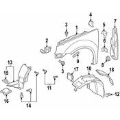 VW Fender Bracket - Genuine VW 1Q0821168