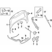 Volkswagen Deck Lid Lock - Genuine VW 1Q0827469AULM