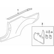 Volkswagen Quarter Panel Molding - Genuine VW 1Q0853300P1HH