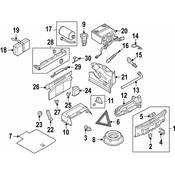 Volkswagen Deck Lid Latch Cover - Genuine VW 1Q0863651A9B9