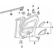 VW Quarter Panel Trim Panel Clip - Genuine VW 1Q0867059