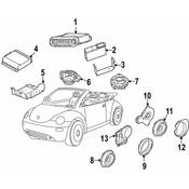Volkswagen Speaker Seal - Genuine VW 1Y0035217