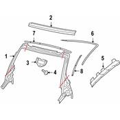 VW Interior Rear View Mirror Clip - Genuine VW 1Y0845391A