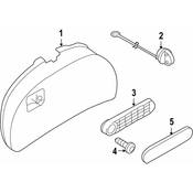 Volkswagen Deck Lid Trim - Genuine VW 1Y0867605E71N