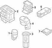 Audi VW Audio Auxiliary Jack - Genuine Audi VW 2G6035954