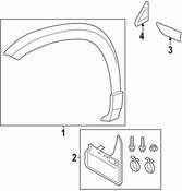 Volkswagen Fender Emblem - Genuine VW 2GJ853689ADPJ