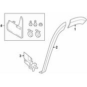 Volkswagen Wheel Arch Molding - Genuine VW 2GJ854990A9B9