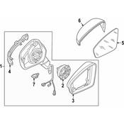 Volkswagen Door Mirror Cover - Genuine VW 2GJ857537AGRU
