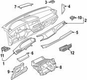 Volkswagen Instrument Panel Cover - Genuine VW 2GJ858416B7N5