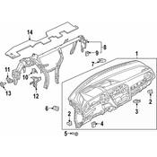 Volkswagen Instrument Panel Crossmember Bracket - Genuine VW 2GJ858801