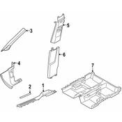 Volkswagen Kick Panel Trim - Genuine VW 2GJ863483A82V